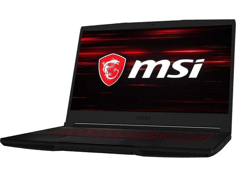 

MSI GF63 8RD Gaming Laptop, 15.6" FHD Display, NVIDIA Core i7 8th Gen 2.2 GHz, 1 TB HDD + 256GB SSD, 16GB RAM, NVIDIA GeForce GTX 1050 Ti, EN-AR KB, W