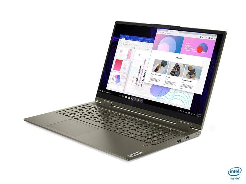 

Lenovo Yoga 7i 2-in-1 Laptop, 15.6" FHD Touch Display, Intel Core i7 11th Gen 4.7GHz, 512GB SSD, 12GB RAM, Intel Iris Xe Graphics, Fingerprint Backlit