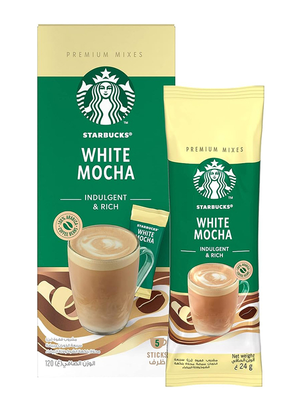 Starbucks White sachets Mocha, 6 x 110g