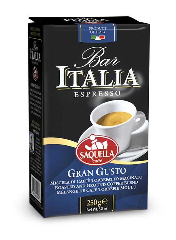 Saquella Bar Italia Gran Gusto Ground Coffee, 250g