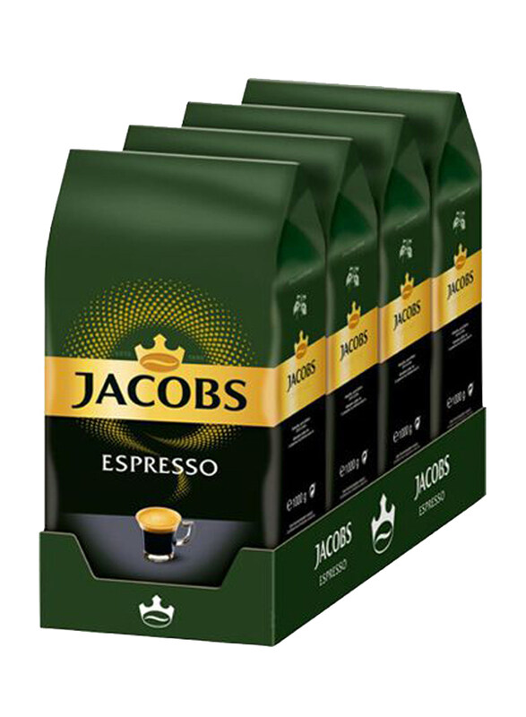 

Jacobs Roast Espresso Coffee Beans, 4 x 1 Kg