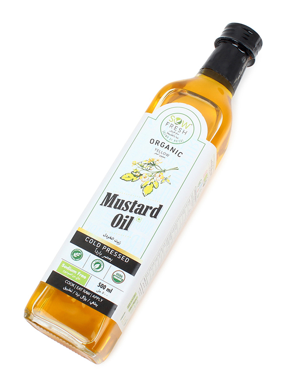 Sow Fresh Cold Pressed Organic Mustard Oil, 500ml