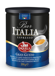 Saquella Bar Italia Gran Gusto Ground Coffee, 250g