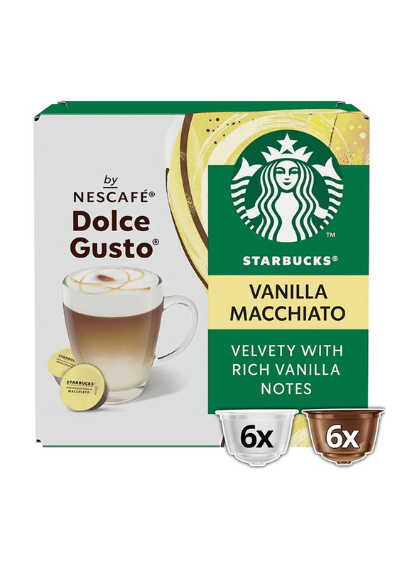 Starbucks Dolce Gusto Latte Vanilla Macchiato, 3 x 132g