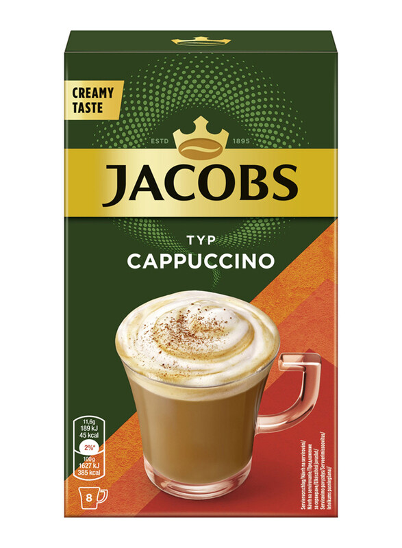 

Jacobs Cappuccino Coffee, 8 Sachets x 10 x 115.2g