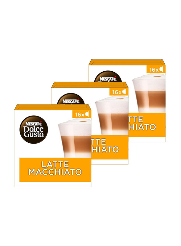 

Nescafe Dolce Gusto Macchiato Coffee, 3 x 16 Capsules x 4.4g
