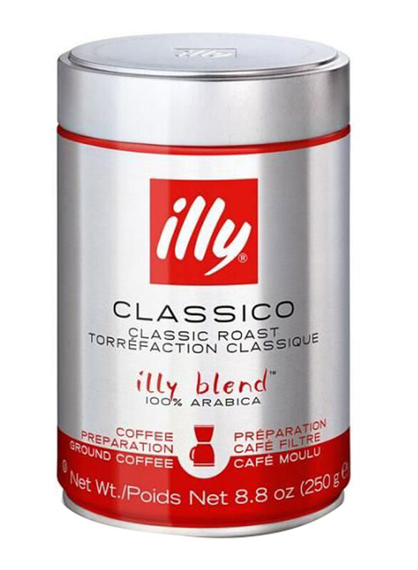 

Illy Beans Ground Coffee, 12 x 250g