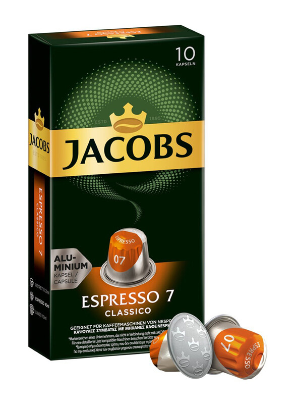 

Jacobs Lungo 7 Classico Nespresso Capsules Coffee, 10 x 10 x 52g