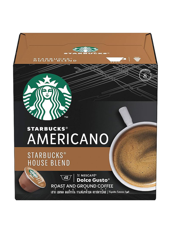 Starbucks Dolce Gusto Americano Medium House Blend, 3 x 102g