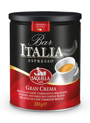 Saquella Bar Italia Gran Crema  Ground Coffee, 250g