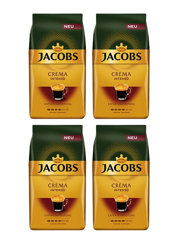 

Jacobs Extra Roast Crema Intenso Coffee Beans, 4 x 1 Kg