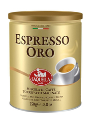 Saquella Espresso Oro Ground Coffee, 250g