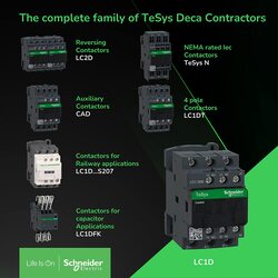 Schneider Electric LC1D09F7 Electric Contactor, 9.2 x 11.2 x 5cm, Black