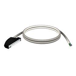 Schneider Electric PLC Modicon M340 Cord Set 40-way Terminal, 5m, BMXFCW501, White