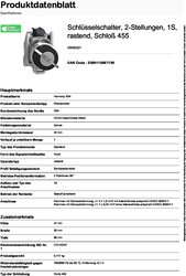 Schneider Electric XB4BG21 2 Notch 2 Key Switch, 5.2 x 3.3 x 8.6cm, Black/Silver