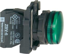 Schneider Pilot Light, XB5AVB3, Green