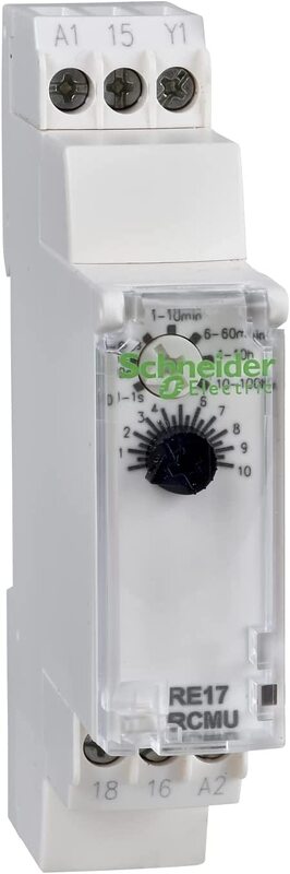 Schneider Time Relay, RE17RCMU, Black