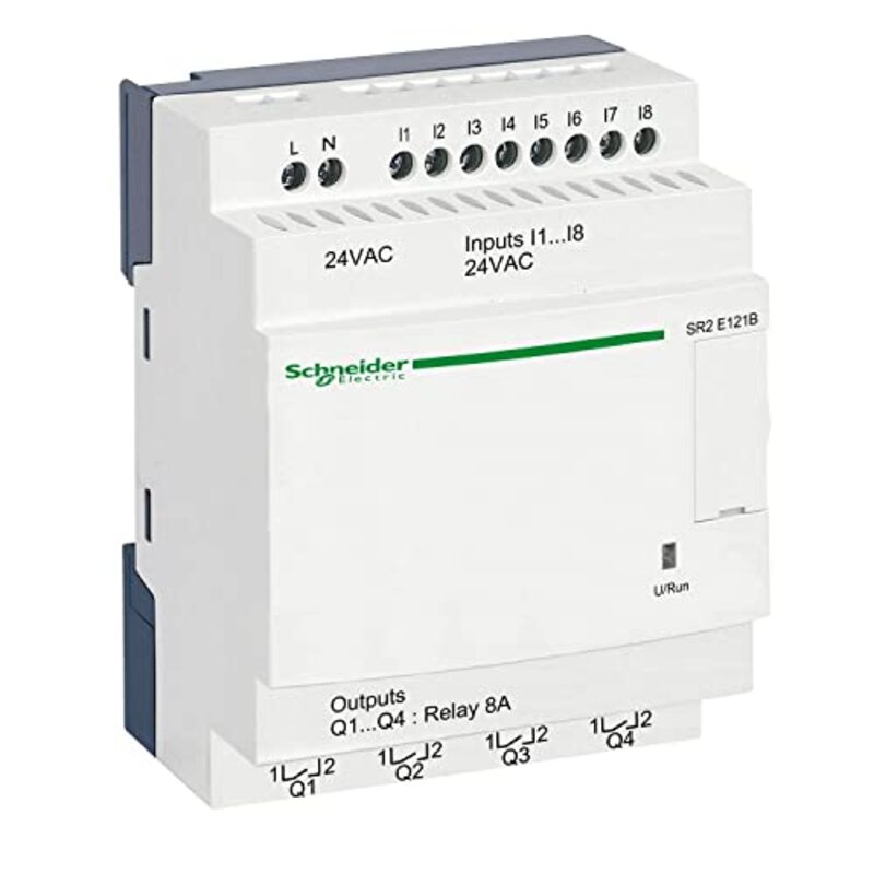 Schneider SR BL 12 I O 24 V VAC Smart Relay, SR2E121B, White