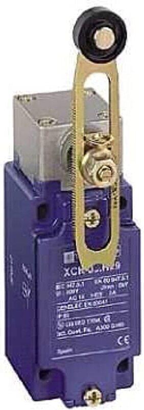 

Schneider Electric Sensors OsiSense XC Standard XCKJ Steel Roller Lever Variable Limit Switch, XCKJ10543, Clear