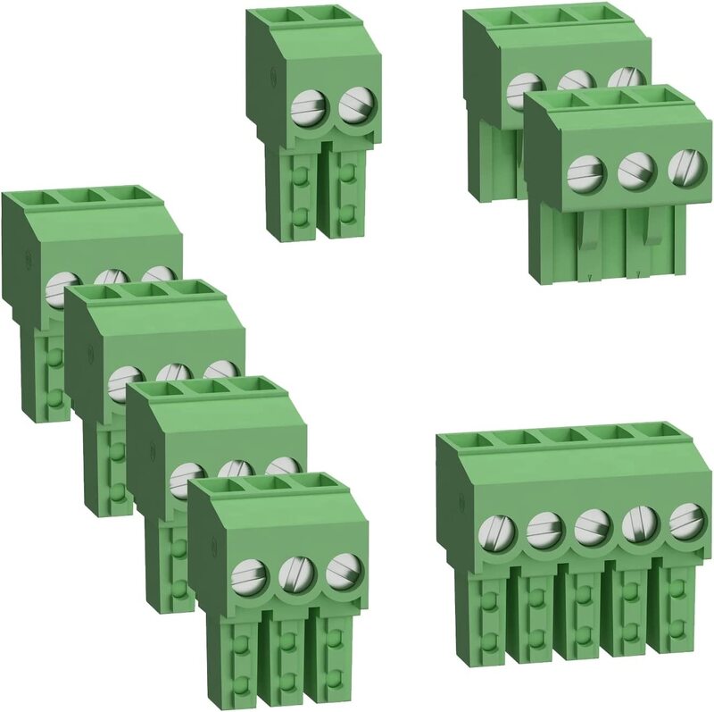 Schneider PLC Modicon M172 07 I/Os Screw Terminal Blocks, TM172ASCTB07, Green