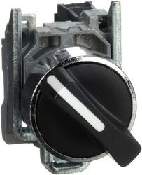 Schneider Telemecanique 2/POS Selector Switch, XB4BD21, Black