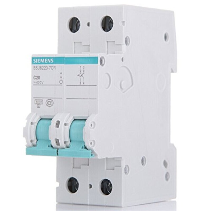 Siemens Electricals Breaker, 5SJ6220-7CR, White