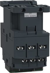 Schneider Electric LC1D18P7 TeSys Deca Contactor with 230V AC Spring Coil and 3 Poles, 9.3 x 11.4 x 5.2cm, Black