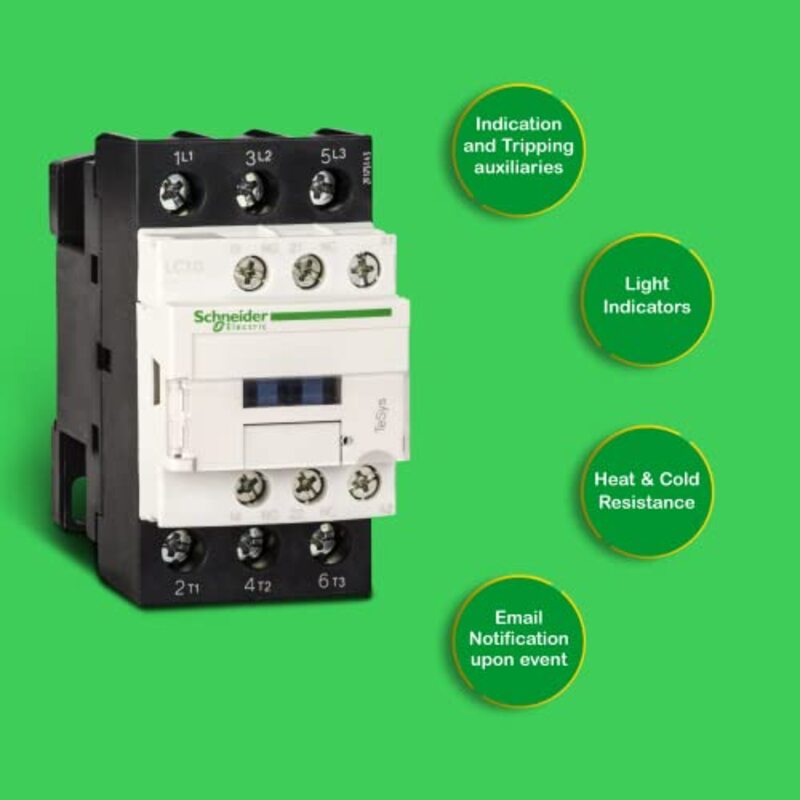 Schneider Electric TeSys D Contactor Breaker, 3P (3 NO) AC-3 440V, 32A, 220 V AC Coil, LC1D32M7, Black