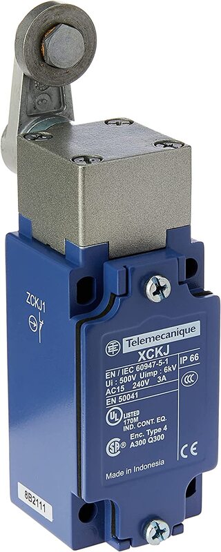 Schneider Electric Sensors Osisense Xc Limit Switch, 1nc+1no, Snap Action Pg13, xckj10513, Blue