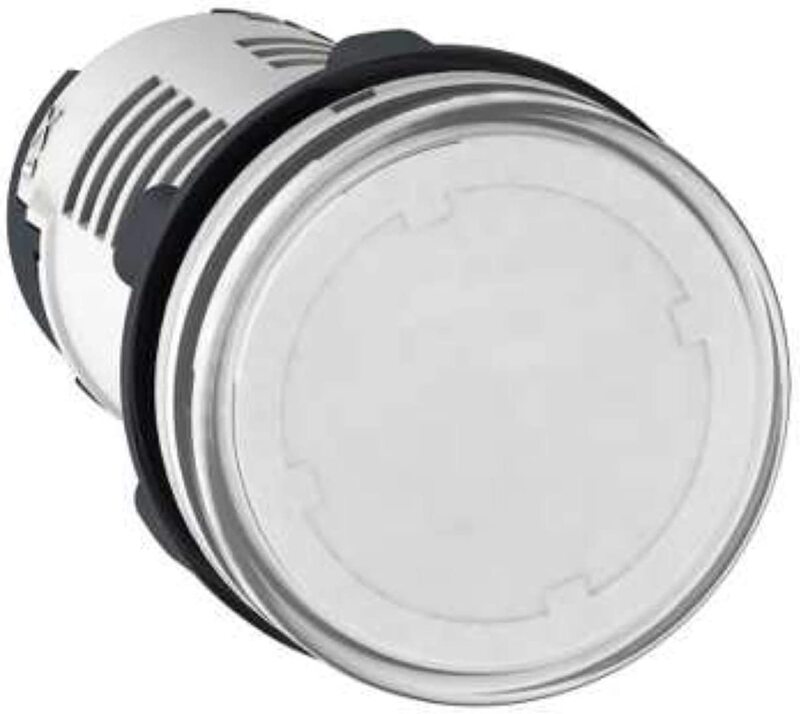 Schneider Electric XB7EV07MP Round Pilot Light, 22mm, 250 V, White