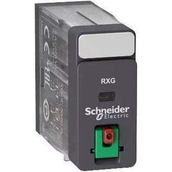 Schneider 2Co 5A Relay LTB-Led 230VAC Plug, RXG21P7, Black