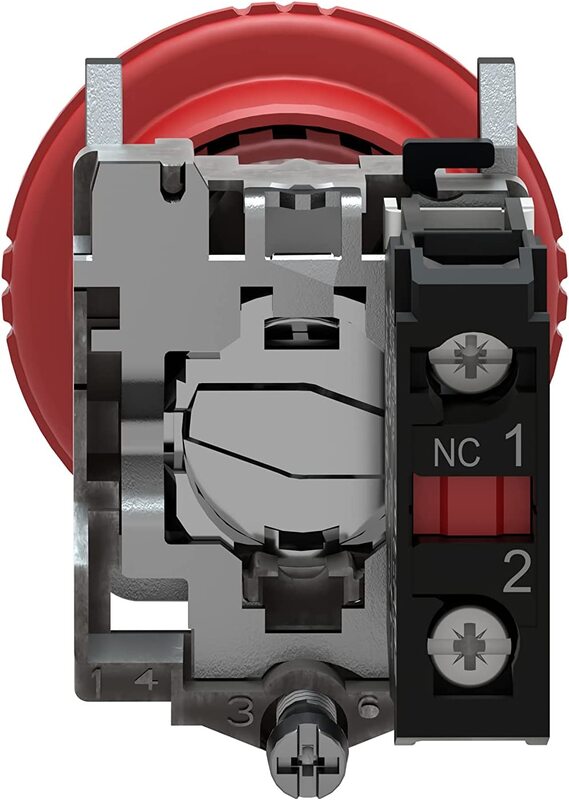 Schneider Electric XB4BS8442 D40 Emergency Stop Ttr Head, 5.5 x 9 x 4.5cm, Black/Red