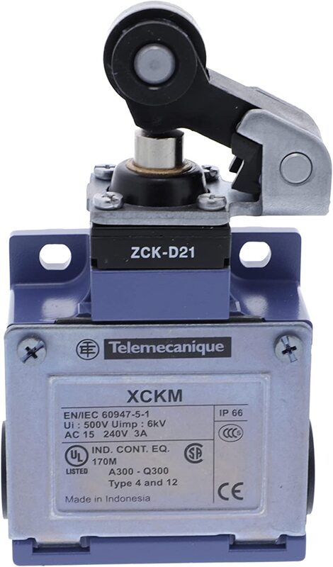 Schneider Electric Sensors Osisense Xc Limit Switch, 1nc+1no - Snap - Pg11, xckm121, Blue