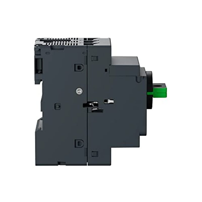 Schneider Electric TeSys Deca Motor Circuit Breaker with Magnetic Rotary Handle & Screw Clamp Terminals, TeSys GV2, 3P, 6.3A, GV2L10, Black