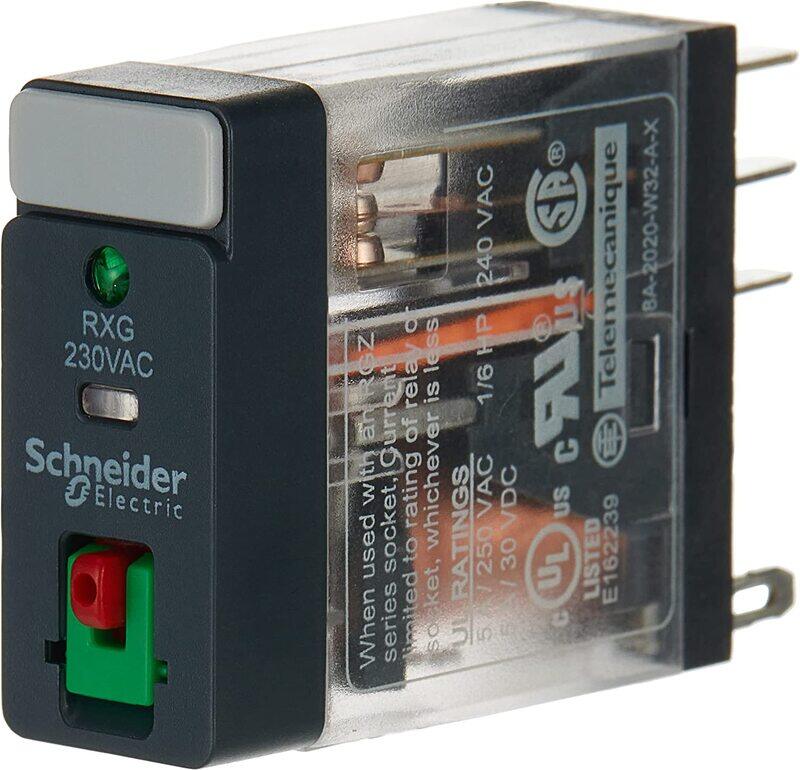 Schneider Relay, RXG22P7, Black