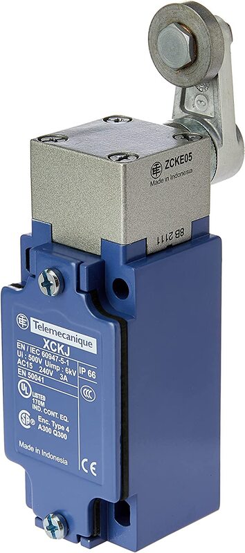 Schneider Electric Sensors Osisense Xc Limit Switch, 1nc+1no, Snap Action Pg13, xckj10513, Blue