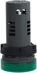 Schneider Electric XA2EVM3LC Signalling Harmony XA2E Pilot Light with integral LED, 5.31 x 2.93 x 1.99cm, Grey/Green