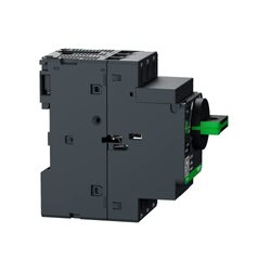 Schneider Electric TeSys Deca Motor Circuit Breaker with Thermal Magnetic & Screw Clamp Terminals, TeSys GV2, 4-6.3A, GV2P10, Black