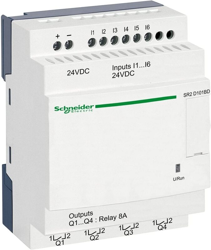 

Schneider Electric SR2D101BD Zelio Logic Compact Smart Relays Breaker, White