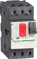 Schneider Electric TeSys GV2 Motor Circuit Breaker with Thermal Magnetic & Screw Clamp Terminals, TeSys GV2, 1-1.6A, GV2ME06, Grey