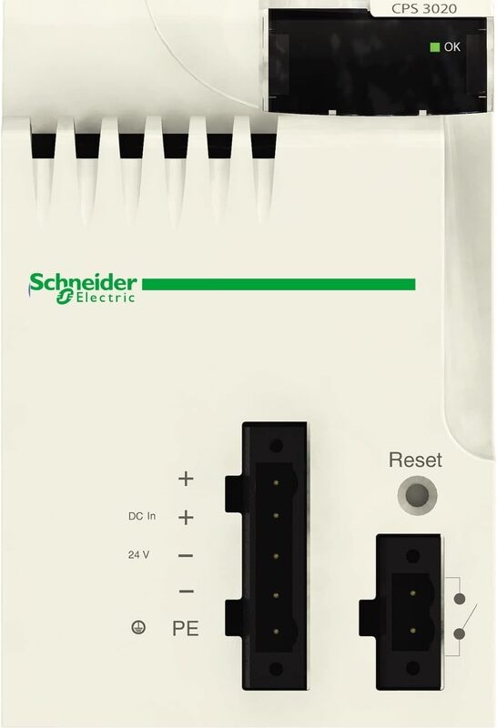 Schneider Electric PLC Modicon M340 Power Supply, Module X80, 24-48V DC, 31.2W, BMXCPS3020, White