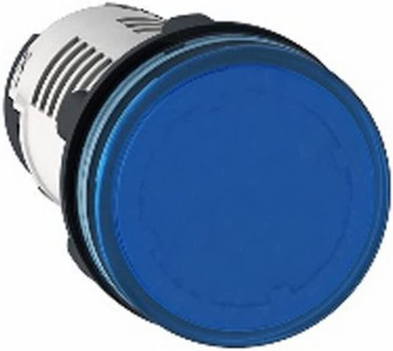 Schneider Electric XB7EV06MP Pilot Light Led, 15 x 10 x 7cm, Silver/Blue