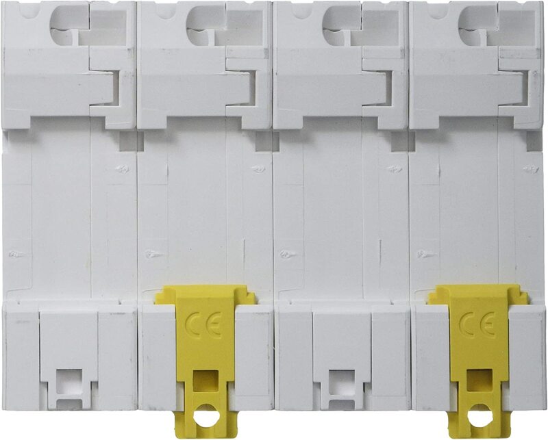 Schneider Electric C120N 4P 100A C Curve Circuit Breaker, 10.8 x 8.8 x 7.5cm, White