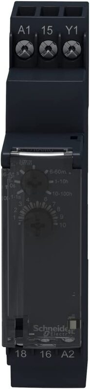 Schneider RE17RAMU Time Relay on Delay, Black