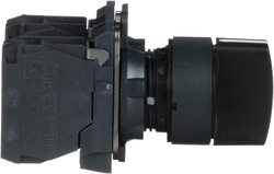 Schneider Selector Switch, XB5AD33, Black