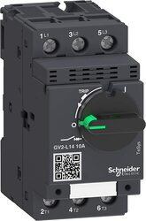 Schneider Electric GV2L14 TeSys Motor Circuit Breaker with Magnetic Rotary Handle, 9 x 9.8 x 5.2cm, Black