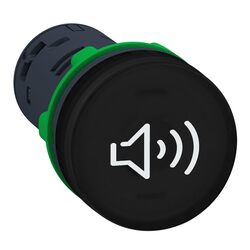 Schneider Electric Signaling Harmony XB5 Plastic Complete Buzzer, XB5KSB, Black