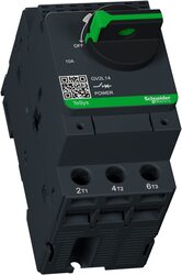 Schneider Electric GV2L14 TeSys Motor Circuit Breaker with Magnetic Rotary Handle, 9 x 9.8 x 5.2cm, Black