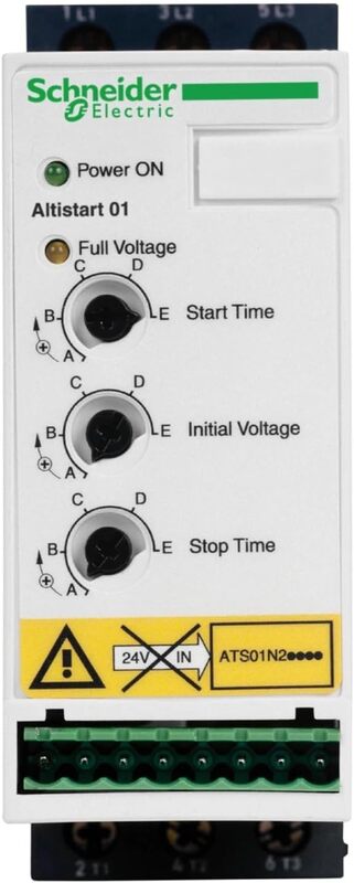 Schneider Electric 01 Soft Starter Altistart for Asynchronous Motor, ATS01-9 A, 4 KW, ATS01N209QN, White