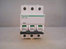 Schneider Electric A9F54363 Acti9 iC60H 3P 63A C Miniature Circuit Breaker, White